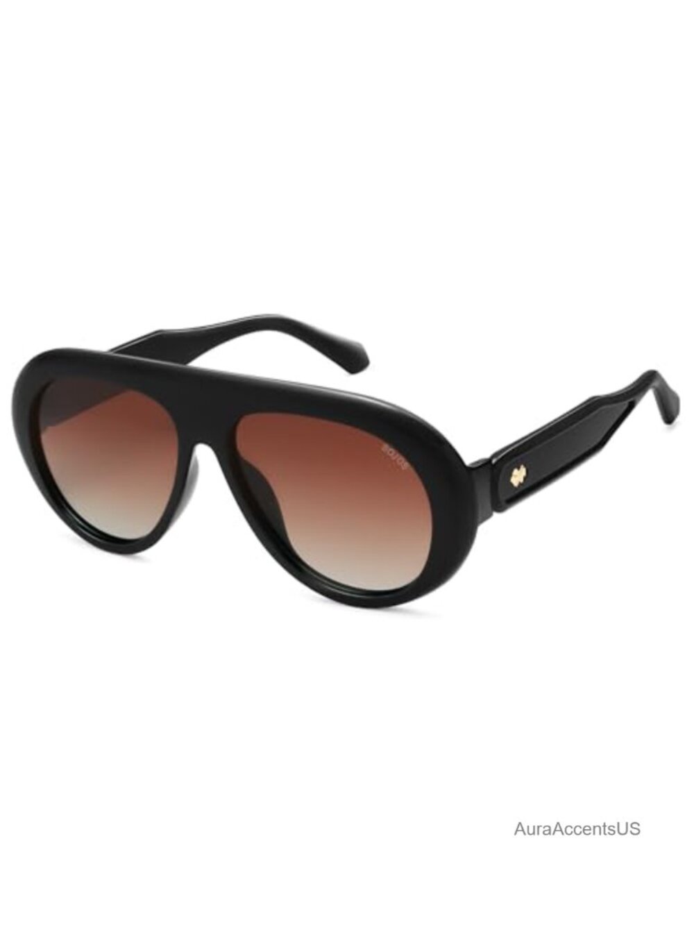 Oversized Polarized Aviator Sunglasses UV400 Metal Detailing Unisex